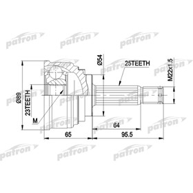 Шрус наружный Patron PCV1148 2779907