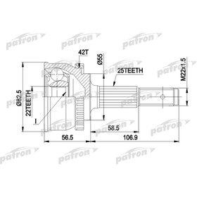 Шрус наружный Patron PCV1293 2779943