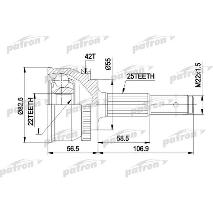 Шрус наружный Patron PCV1293