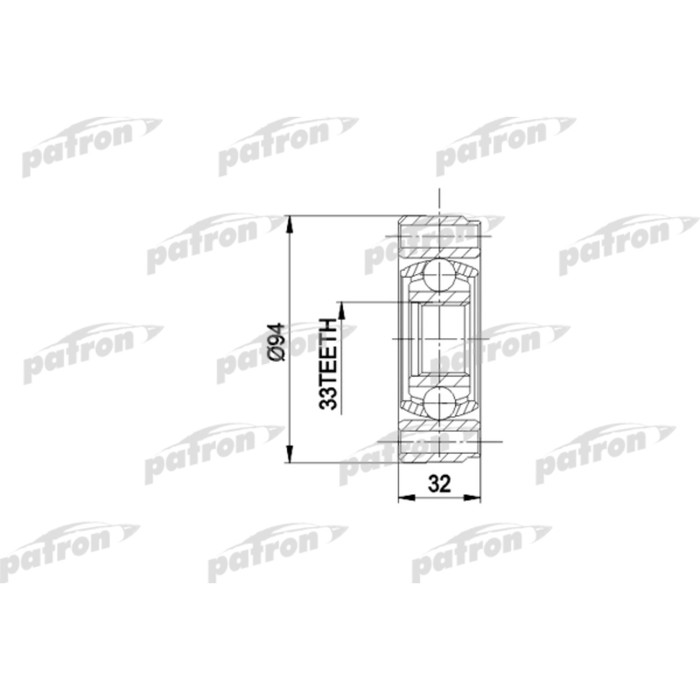 Шрус внутренний Patron PCV3004