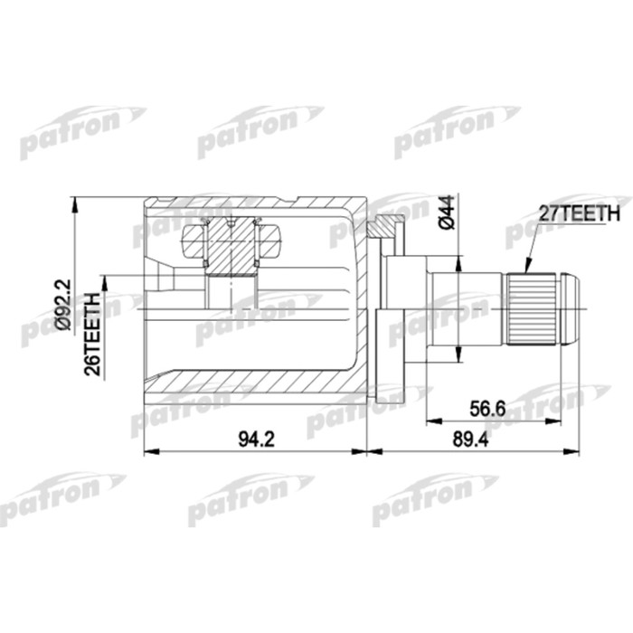 Шрус внутренний Patron PCV5003