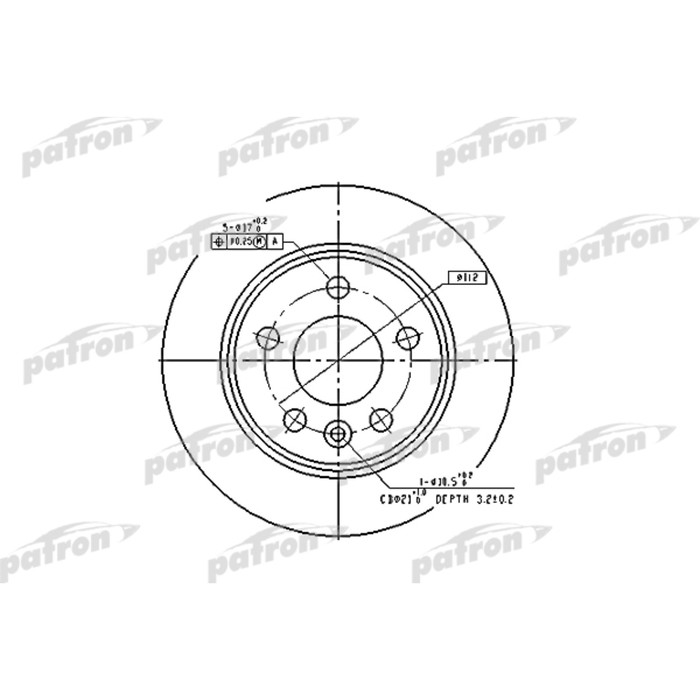 Диск тормозной Patron PBD2777