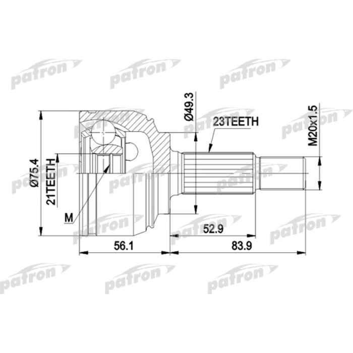 Шрус наружный Patron PCV1442