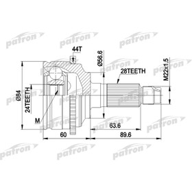 Шрус наружный Patron PCV3028 2783513