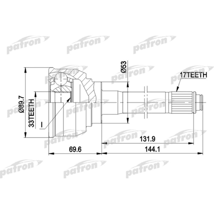 Шрус наружный Patron PCV9007