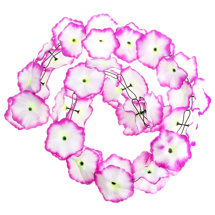 Гавайская гирлянда &quot;Плюмерия&quot;, цвет сиренево-белый