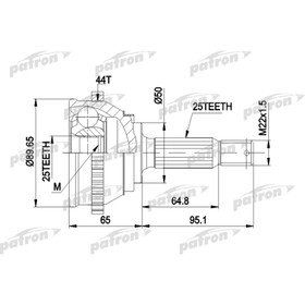 Шрус наружный Patron PCV1370 2783529
