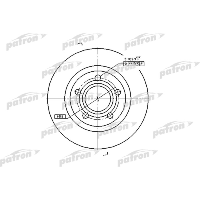 Диск тормозной Patron PBD4239