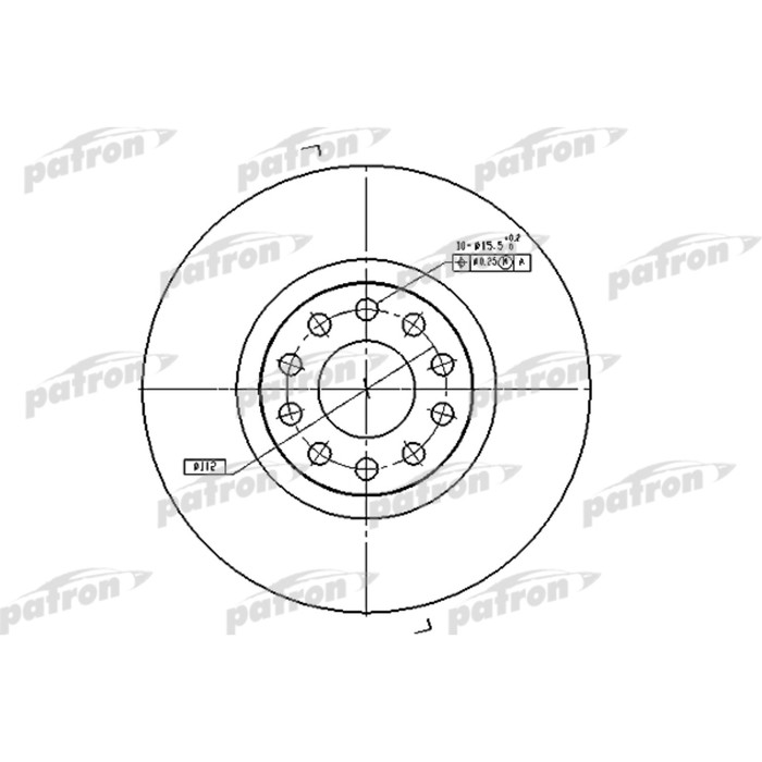 Диск тормозной Patron PBD7728