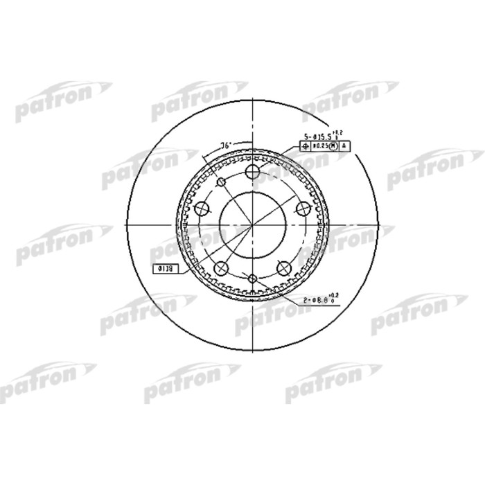 Диск тормозной Patron PBD7300