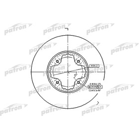 Диск тормозной Patron PBD2679 2783552