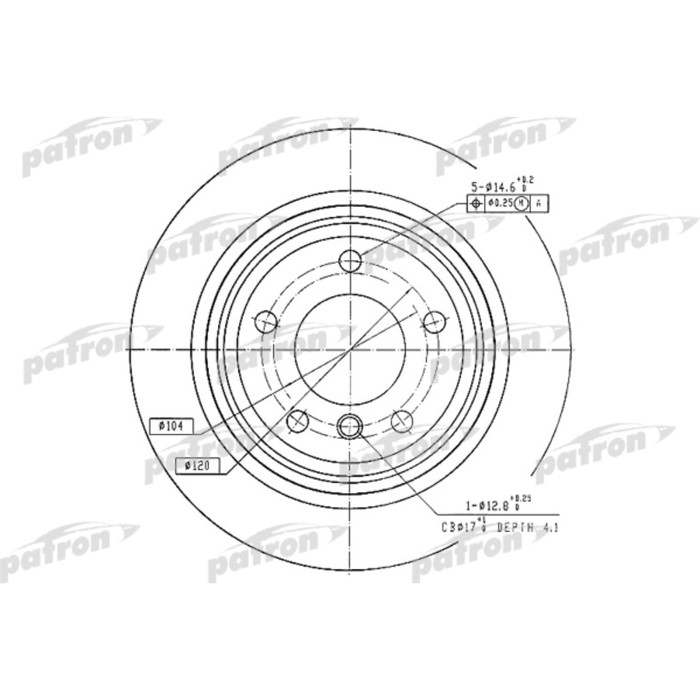 Диск тормозной Patron PBD2783