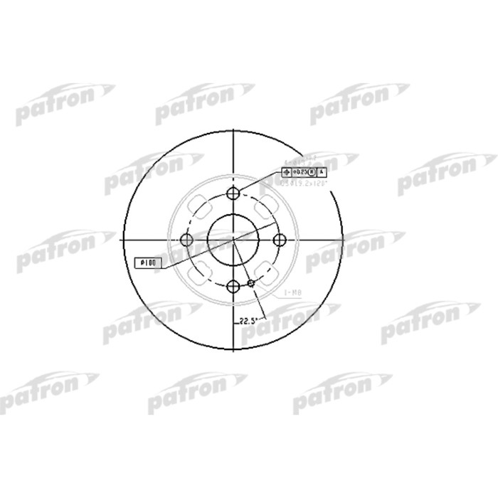 Диск тормозной Patron PBD4120