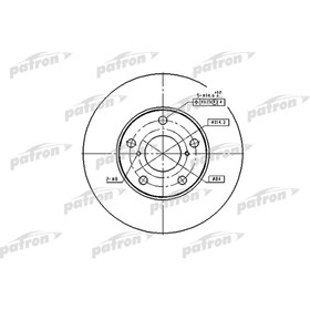 Диск тормозной Patron PBD4161 2783556