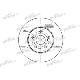 Диск тормозной Patron PBD4204 2783557
