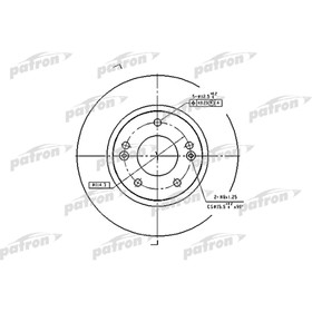 Диск тормозной Patron PBD4291 2783558