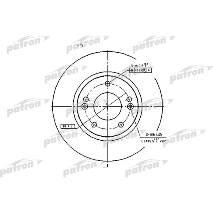 Диск тормозной Patron PBD4291