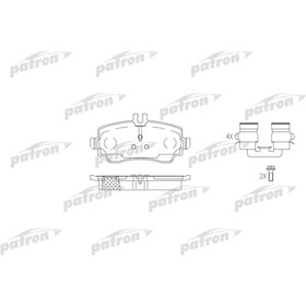 Колодки тормозные Patron PBP1357 2783564