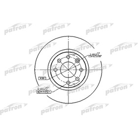 Диск тормозной Patron PBD2564 2783582