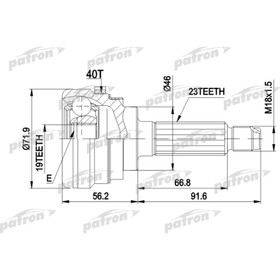 Шрус наружный Patron PCV1280 2783596