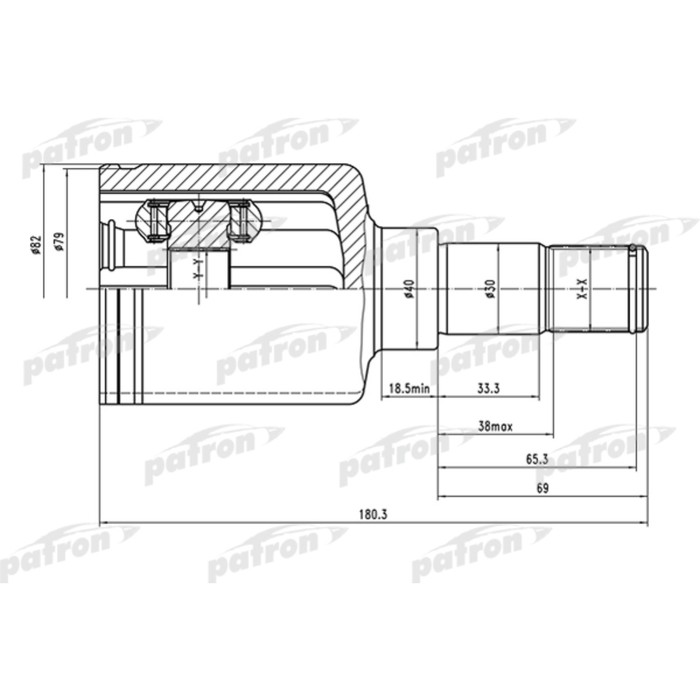 Шрус внутренний Patron PCV1486