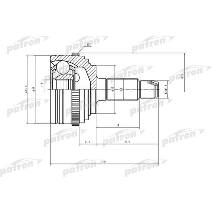 Шрус наружный Patron PCV1502