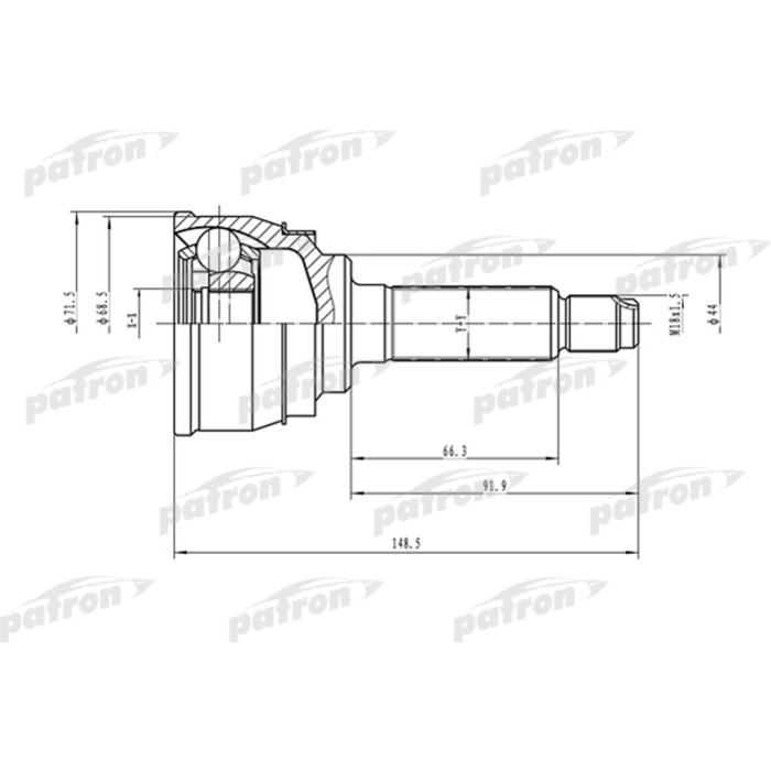 Шрус наружный Patron PCV1557