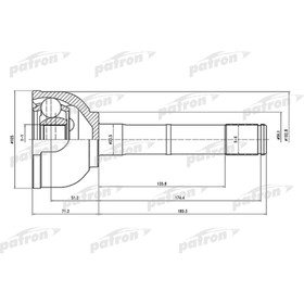 Шрус наружный Patron PCV1560 2782243