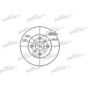 Диск тормозной Patron PBD1423 2783672
