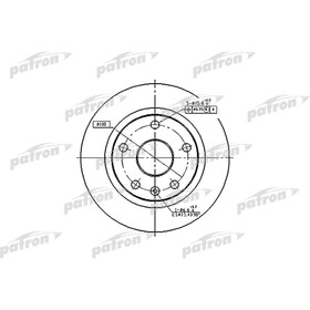 Диск тормозной Patron PBD2619 2783673