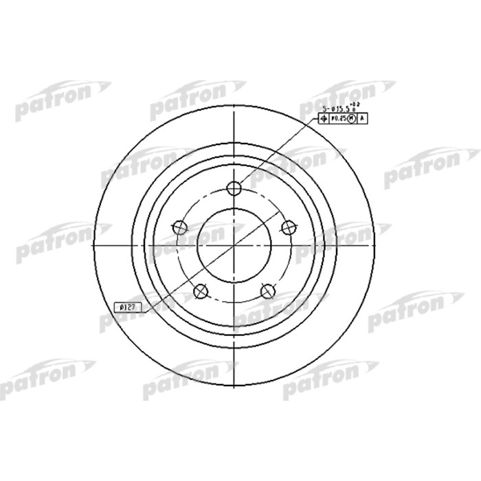 Диск тормозной Patron PBD7002