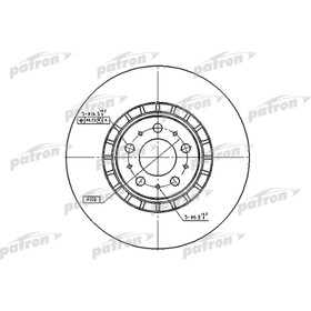 Диск тормозной Patron PBD4340 2783701