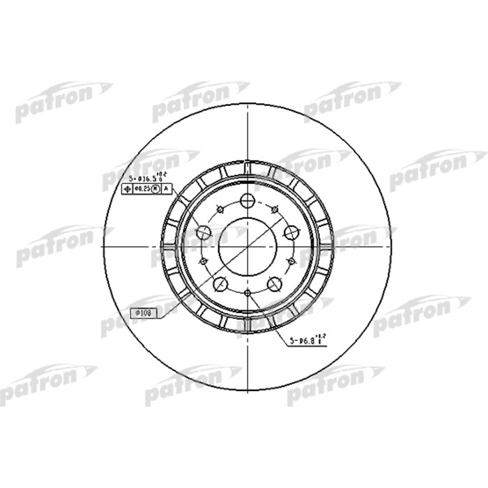 Диск тормозной Patron PBD4340