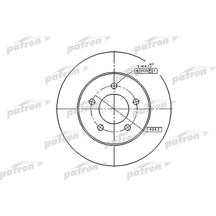 Диск тормозной Patron PBD2678