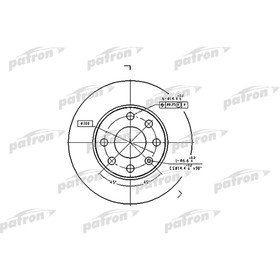 Диск тормозной Patron PBD1608 2780179