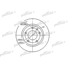 Диск тормозной Patron PBD2705 2780187
