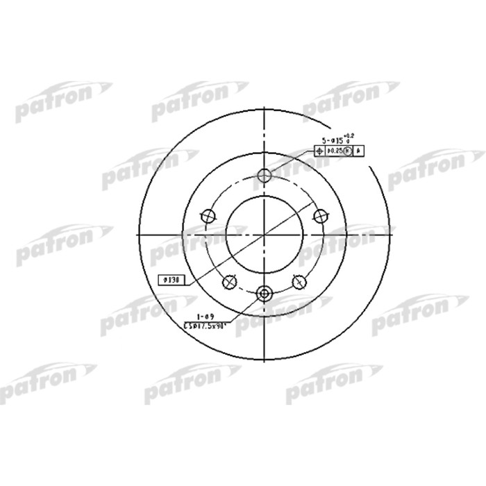 Диск тормозной Patron PBD2790