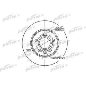 Диск тормозной Patron PBD4047 2780197