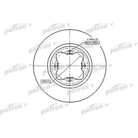 Диск тормозной Patron PBD2024 2780204