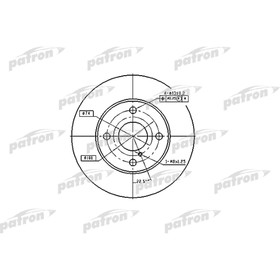 Диск тормозной Patron PBD2719 2780206