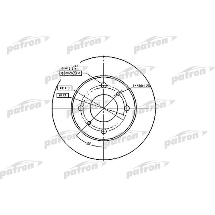 Диск тормозной Patron PBD2591