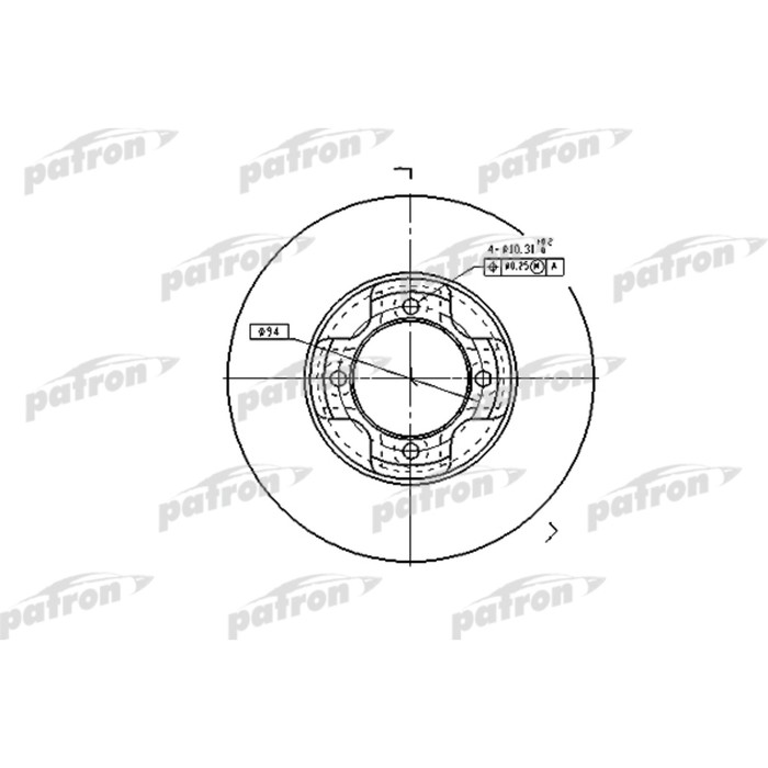 Диск тормозной Patron PBD1964