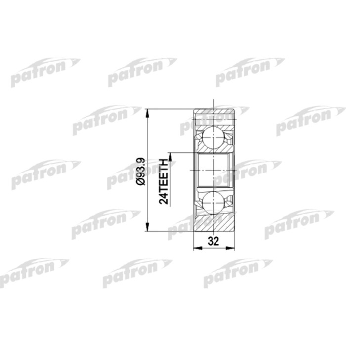 Шрус внутренний Patron PCV3018