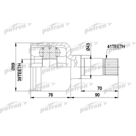 Шрус внутренний Patron PCV5020 2780267