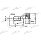 Шрус наружный Patron PCV1743 2783135 - фото 62652