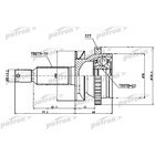 Шрус наружный Patron PCV1751 2783139 - фото 62655