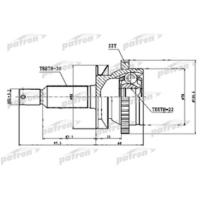 Шрус наружный Patron PCV1751 2783139