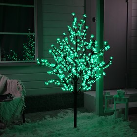 Светодиодное дерево «Баугиния» 1.5 м, 480 LED, постоянное свечение, 220 В, свечение зелёное