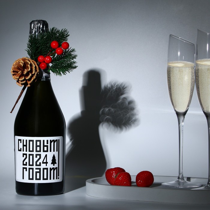 Украшение на бутылку «С Новым Годом!» - фото 1594748