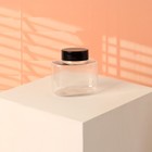 Jar for storage, 70 ml, colour black/transparent